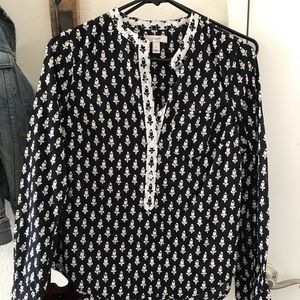 J. Crew Floral Pattern Shirt